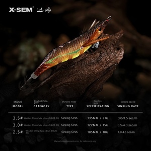 Señuelo de Pesca X-SEM Patrol Island, Cebo Luminoso para Camarones, Seda Suave, Diseño de Ladrón de Pájaros, Ocho Garras, Cola Grande, Anzuelo para Calamar, Señuelo Biónico Falso - Product Image 3