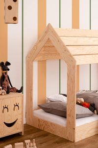 <span class=keywords><strong>Letto</strong></span> per bambini 70X140 cm con doghe <span class=keywords><strong>Montessori</strong></span> <span class=keywords><strong>letto</strong></span> della cabina per ragazzi e ragazze <span class=keywords><strong>letto</strong></span> in legno e doghe per bambini - Product Image 2