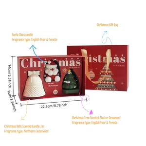Nouvelles bougies décoratives de Noël parfumées avec sac fourre-tout pour la décoration de Noël à la maison - Product Image 6