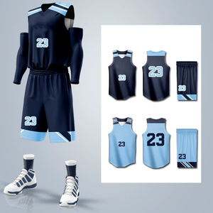 Conjunto de Uniforme de Baloncesto Reversible Personalizado de Último Diseño con Impresión por Sublimación, Tejido de Poliéster Transpirable de Secado Rápido - Product Image 5