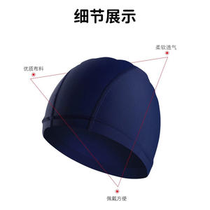 Gorro de natación de nailon de color sólido, alta elasticidad, transpirable, cómodo para adultos, hombres y mujeres, deportes acuáticos - Product Image 4