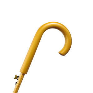 Parapluie de golf droit classique YH sur mesure, écologique, poignée en RPET, 102 cm, tige en fibre de verre noire, tissu pongé 190T - Product Image 4