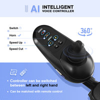 Fauteuil roulant électrique pliable portable ultra-léger en acier pour voyage, avec télécommande et joystick, pour personnes à mobilité réduite, Asie du Sud-Est 2026