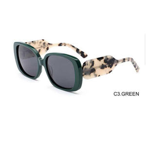 DOISYER New <span class=keywords><strong>Promo</strong></span> Beach Custom Logo Designer Sonnenbrille Hochwertige Luxus polarisierte Schattierungen Retro Acetat Sonnenbrille Frauen - Product Image 2