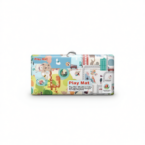 Play <b>Mat</b> 180x200 Cm Folding With Animal And City Designs For Kids Playtime - Product Image 2