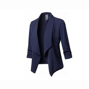 Ventes en gros de vestes cardigan pour femmes et filles, manches longues, col rabattu, taille plus, costume de bureau, manteau élégant décontracté - Product Image 6