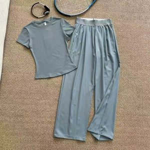 Pantaloni Larghi Estivi da Donna AIL Personalizzati di Marca di Lusso, Casual, per Yoga, Traspiranti e Confortevoli - Product Image 6