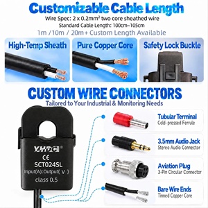 YHDC SCT024SL หม้อแปลงกระแสแบบแยกแกน 400A AC 0.333V 1V 3V 5V แรงดันไฟฟ้าขาออก คลาส 1 ความแม่นยำ 24 มม. บอร์ดเซนเซอร์ CT - Product Image 4