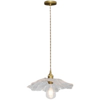 Luminaire suspendu en laiton et verre, style nordique japonais minimaliste, créatif, rétro, pour restaurant, balcon, couloir, gîte, bar, style Ins