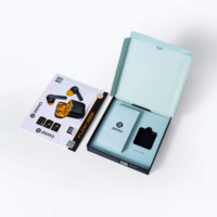 Caja de Papel Reciclado de Alta Calidad para Auriculares Inalámbricos, Diseño de Cajón Deslizante con Relieve para Productos Electrónicos