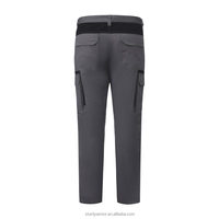 Pantalon de protection anti-coupure Sturdyarmor gris et noir pour tronçonneuse, protection des jambes pour les travailleurs forestiers et les sites de coupe de bois