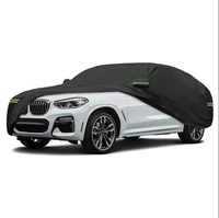 Housse de voiture universelle Protection UV Housse de soleil complète Pare-soleil anti-poussière Housse de protection anti-rayures Accessoires de voiture