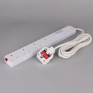 Chất lượng cao 3-outlet thương mại & Home cắm ổ cắm 10A Đánh giá hiện tại Điện mở rộng ổ cắm dây - Product Image 6