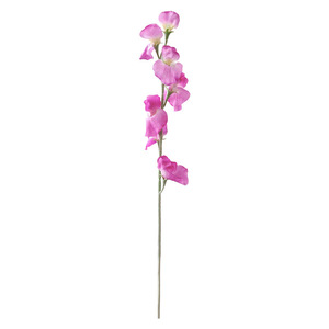 Bouquet de fleurs artificielles de pois doux Yoshinobu, pétales en soie et coton, blanc, rose, violet, rouge rosé, décoration nordique pour la maison, vase pour salon - Product Image 5