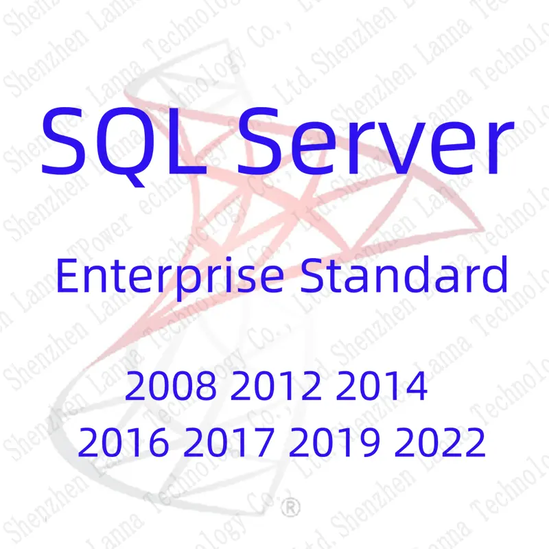 SQL Server 2008 2012 2014 2016 2017 2019 2022 kunci standar perusahaan 100% aktivasi Online seumur hidup kunci asli