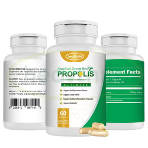 Capsules de <span class=keywords><strong>propolis</strong></span> d'extrait de <span class=keywords><strong>propolis</strong></span> <span class=keywords><strong>verte</strong></span> brésilienne pure Healthife - Product Image 2