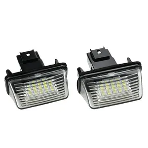 Araba aksesuarları montaj değiştirme Premium kalite SMD 3W LED araba kuyruk kayıt plaka lambası Citroen C3 C4 C5 SAXO Citroen için