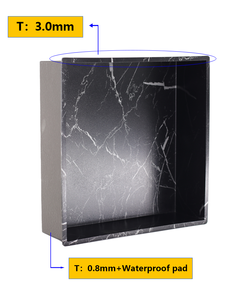 Nouvelle <span class=keywords><strong>niche</strong></span> de <span class=keywords><strong>douche</strong></span> de salle de bain en gros avec texture en marbre boîte intégrée Inbouwbox étagère encastrée <span class=keywords><strong>niche</strong></span> murale de <span class=keywords><strong>douche</strong></span> en acier inoxydable - Product Image 3