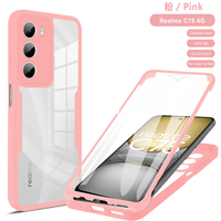 Lichicase Mutil couleur panneau arrière clair bords surélevés étui pare-chocs pour Realme C75 C75X 14X PC couverture arrière