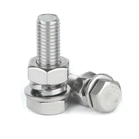 Baut Mur Ring A2 A4 Stainless Hex Bolt Nut Washer 316 SS 304 SS Baut dan Mur