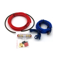 Kits de câblage d'amplificateur de voiture CCA de haute qualité 10GA 60A avec porte-fusible et câble d'installation pour subwoofer de voiture
