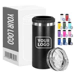 Refroidisseur de canettes de bière à double paroi isolé sous vide de 16 oz, en métal et en acier, fabriqué en Australie, refroidisseur 4 en 1 pour les voyages - Product Image 1