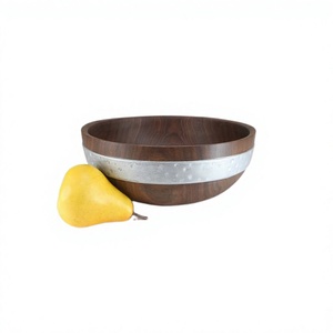 Tazón de madera redondo de tamaño personalizado con diseño moderno para servir chocolates, el más vendido. - Product Image 1
