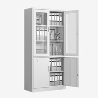 Archivador Metálico Plegable Moderno con Cerradura, Recubrimiento Electrostático Ecológico, Combinación Múltiple para Archivos Financieros 2