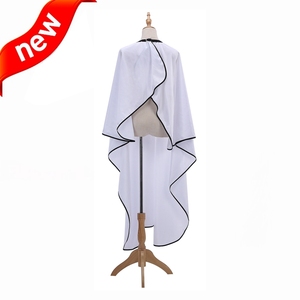 Mantella da Barbiere/<span class=keywords><strong>Parrucchiere</strong></span> Antistatica e Resistente all'Acqua di Alta Qualità, Nuovo Design, Bianca in Nylon Poliestere con Fiocco, per Salone di Bellezza - Product Image 2