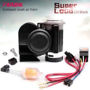Mini bocina de aire con compresor y arnés de cableado para cualquier vehículo de 12V, superruidosa y compacta, 12V, 150dB, para coche, con compresor y arnés de cableado - Product Image 2