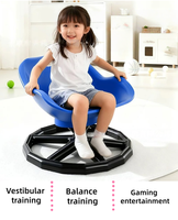 Chaises pivotantes à dossier sûr et robuste pour enfants, équipement d'entraînement sensoriel et vestibulaire rotatif