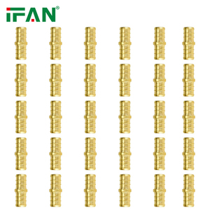 IFAN, venta al por mayor, accesorios de plomería de latón, juego de acoplamientos rectos de codo de 1/2 "y 3/4", accesorios de crimpado de latón PEX, accesorios Pex - Product Image 2