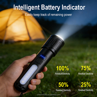 Lampe torche LED rechargeable étanche avec charge Type-C