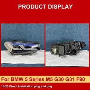 J ONE - Faros Delanteros LCI para <span class=keywords><strong>BMW</strong></span> Serie 5 M5 G30 G31 F90 2018-2020, Repuestos y Accesorios para Automóviles, Gran Venta - Product Image 6