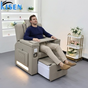 Kisen Custom Luxury Foot Spa Pedicure Chair Luxury Pedicure Chairs Foot Spa Pedicure Extension Nail Chair Sofa for Nail Salon - Product Image 1