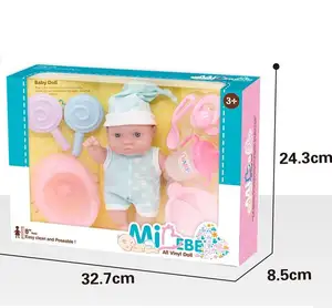 New item wowtopfun toys 8 inch baby dolls all full body solid silicone vinyl reborn baby doll cute doll
