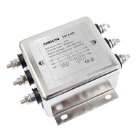 Filtre de ligne d'alimentation CA triphasé triphasé SiRON T074 380/440V 10A~60A certifié CE RoHS 1500VDC ligne à ligne