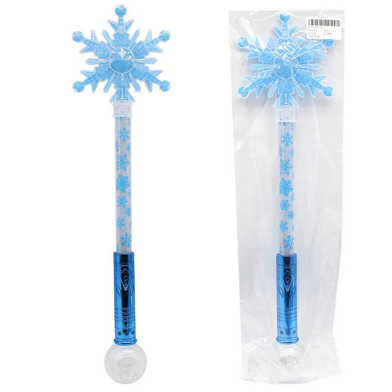 Party electric colorful light magic stick toys other party toys snowflake light up wands toys sticks for girls