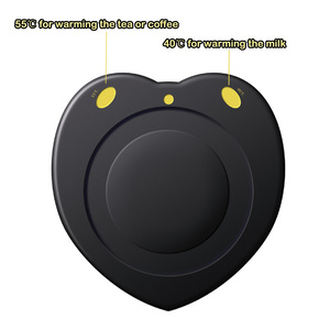 Autoriscaldamento tazza da caffè in ceramica scaldabagno ricarica Wireless USB 5V incisione controllo elettronico della temperatura cervo carino applicabile - Product Image 5