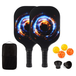 Raquettes de pickleball en fibre de verre 13,4 mm antidérapantes avec sac de transport pour divertissement en plein air - Product Image 1