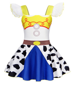 Vestido de Princesa de <span class=keywords><strong>Buzz</strong></span> <span class=keywords><strong>Lightyear</strong></span> de Toy Story con Mangas con Volantes para Niñas, Disfraz de Carnaval de Halloween, Disfraces de Películas y Series de TV para Niñas - Product Image 5