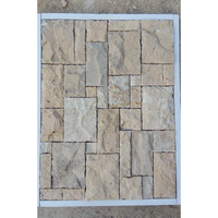 Panneau de placage de pierre naturelle rectangle de brique ardoise