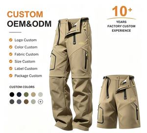<span class=keywords><strong>Pantaloni</strong></span> Cargo Estivi da Uomo, Leggeri e ad Asciugatura Rapida, con Chiusura a Coulisse, Traspiranti in Poliestere per <span class=keywords><strong>Trekking</strong></span> all'Aperto - Product Image 1