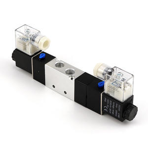 Válvula Solenoide de Doble Control Electromagnético 4V230/C/E/P, Tres Posiciones, Cinco Vías, para Gas, Compatible con OEM, Estructura de 12V/24V/220V - Product Image 1