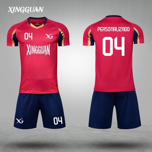 Equipaciones de Fútbol de Alta Calidad, Conjunto Completo, Uniforme Juvenil Personalizado <span class=keywords><strong>2022</strong></span> 2023, Camiseta de Fútbol de Poliéster Reciclado de Secado Rápido - Product Image 1