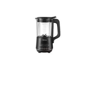 เครื่องปั่นความเร็วสูงมีเดีย 1 ลิตร ไม่มีตัวกรอง ตั้งเวลาอัจฉริยะ เครื่องทำนมถั่วเหลือง ตัวเครื่องพลาสติกสีดำ - Product Image 1