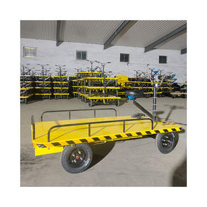 लोड क्षमता गोदाम चार पहियों गोदाम भंडारण इलेक्ट्रिक प्लेटफॉर्म ट्रॉली - Product Image 2