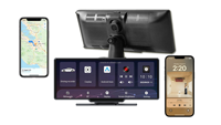 Pantalla Inalámbrica CarPlay Portátil de 9.3 Pulgadas, Android Auto Plug and Play, Monitor para Tablero de Auto, Sistema Multimedia Universal para Auto
