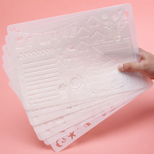 Tenwin — pochoirs pliables et réutilisables pour enfants, 8084-A4, pour dessin, bricolage, modèle de <span class=keywords><strong>peinture</strong></span>, aérographe artisanal, nouveau, 2020 - Product Image 6