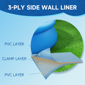 Piscine <span class=keywords><strong>gonflable</strong></span> ronde en forme de papillon pour l'extérieur, <span class=keywords><strong>grande</strong></span> piscine familiale pour adultes et enfants, grand bassin à <span class=keywords><strong>pataugeoire</strong></span> - Product Image 4